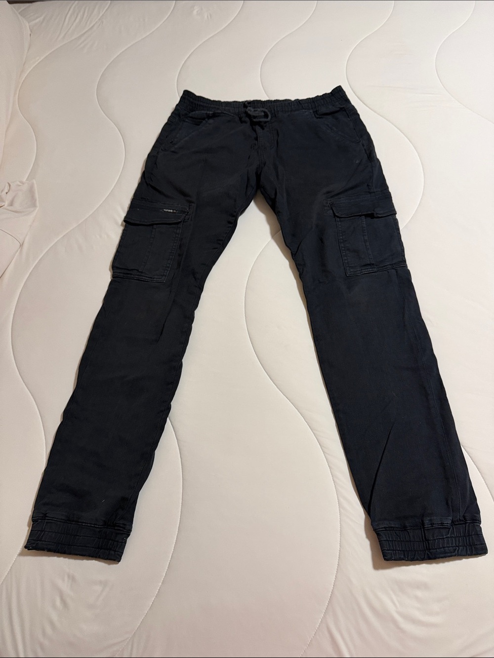 Buffalo David Bitton Black Cargo Jogger Pants
